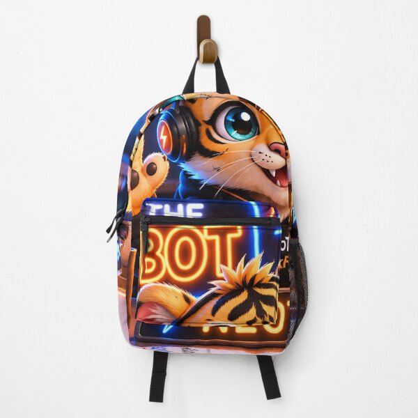 Item preview, Ask The Robot Funny AI Tiger Cub Help Desk — Tech Humor Art — NeoTigLuna designed and sold by NeoTigLuna.