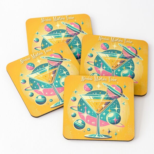 Artikelvorschau, Rero Futuristic Atomic Martini Time Miami entworfen und verkauft von Lee Hiller Designs.