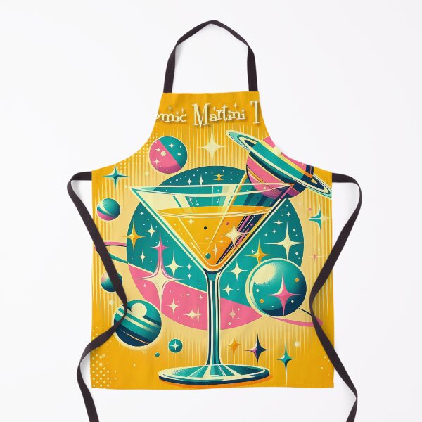 Aperçu de l'œuvre Rero Futuristic Atomic Martini Time Miami créée et vendue par Lee Hiller Designs.