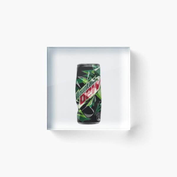 Item preview, Crushed Green Energy Soda Can – Urban Grunge Metal Sticker designed and sold by Mustangana.