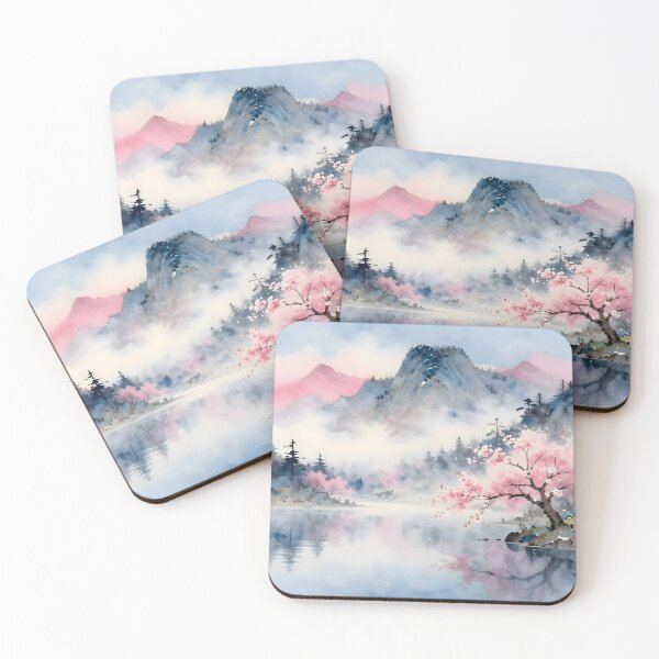Item preview, Misty Sakura Mountain Lake designed and sold by Selena-V.
