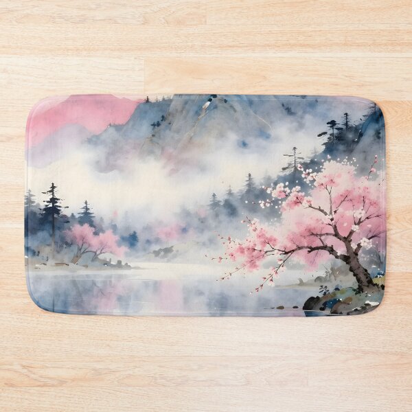 Item preview, Misty Sakura Mountain Lake designed and sold by Selena-V.