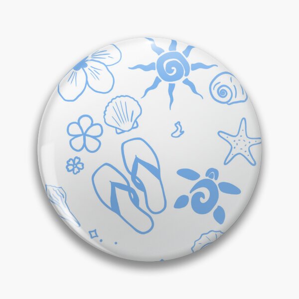 Item preview, Minimalist Summer Time Vibes - Pastel Blue designed and sold by MushroomTeddy.