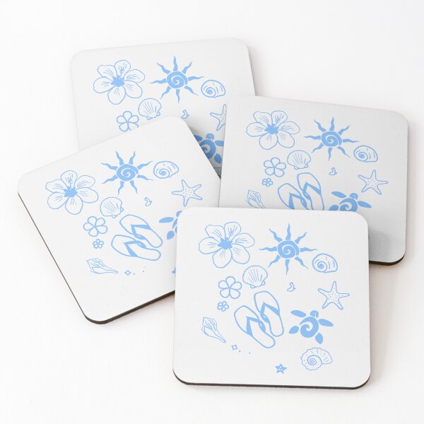 Item preview, Minimalist Summer Time Vibes - Pastel Blue designed and sold by MushroomTeddy.