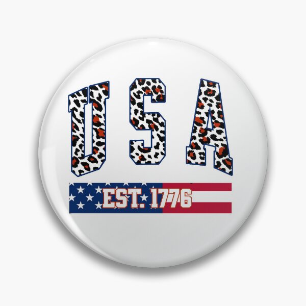 Item preview, USA Est 1776 Leopard Print Varsity Patriotic Design designed and sold by DjFreeq.