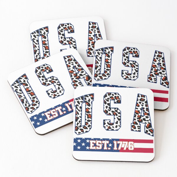 Item preview, USA Est 1776 Leopard Print Varsity Patriotic Design designed and sold by DjFreeq.