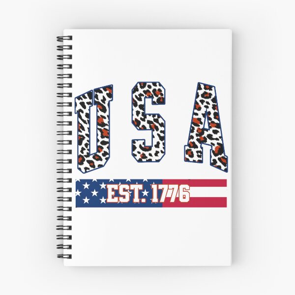 Item preview, USA Est 1776 Leopard Print Varsity Patriotic Design designed and sold by DjFreeq.