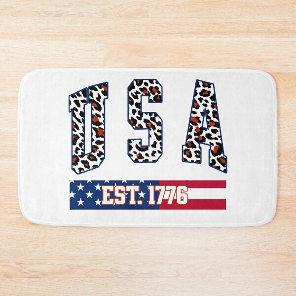 Item preview, USA Est 1776 Leopard Print Varsity Patriotic Design designed and sold by DjFreeq.