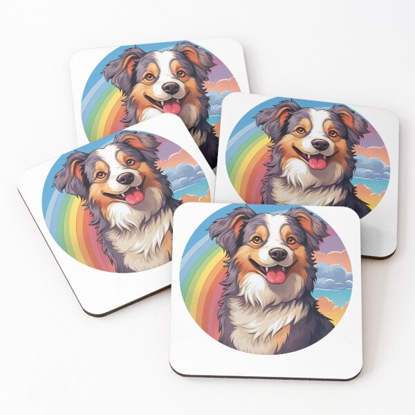 Item preview, Funny Australian Shepherd Colorful Rainbow Cute Mom Dad Kids designed and sold by rafaeltto.