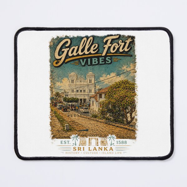 Item preview, Galle Fort Vibes – Lighthouse Street & Mosque Heritage T-Shirt Design designed and sold by GooniSL.