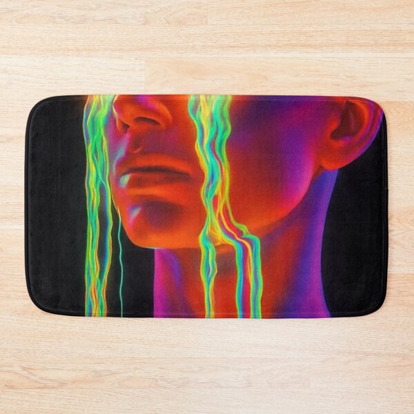 Item preview, Neon Acid Crying Android Cyberpunk Psychedelic Rave Art designed and sold by LYAN-STORE.