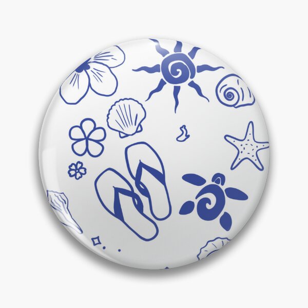 Item preview, Minimalist Summer Time Vibes - Blue designed and sold by MushroomTeddy.