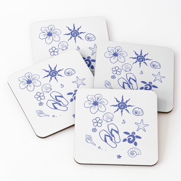 Item preview, Minimalist Summer Time Vibes - Blue designed and sold by MushroomTeddy.