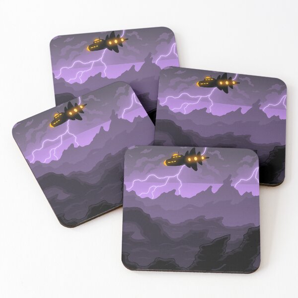 Item preview, Storm Flight Over Purple Alien Peaks designed and sold by Dyasveria.