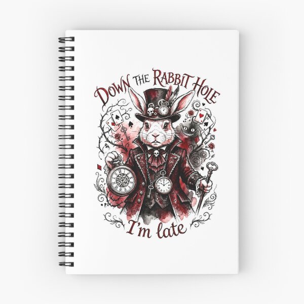 Item preview, Steampunk White Rabbit Alice in Wonderland Down the Rabbit Hole designed and sold by LiluGross.