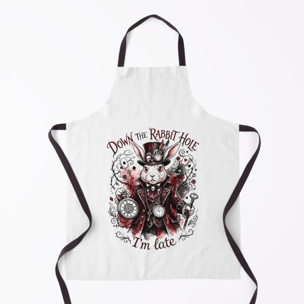 Item preview, Steampunk White Rabbit Alice in Wonderland Down the Rabbit Hole designed and sold by LiluGross.