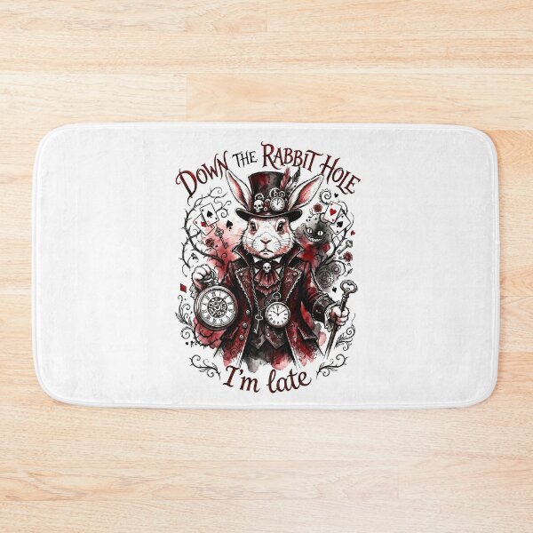 Item preview, Steampunk White Rabbit Alice in Wonderland Down the Rabbit Hole designed and sold by LiluGross.