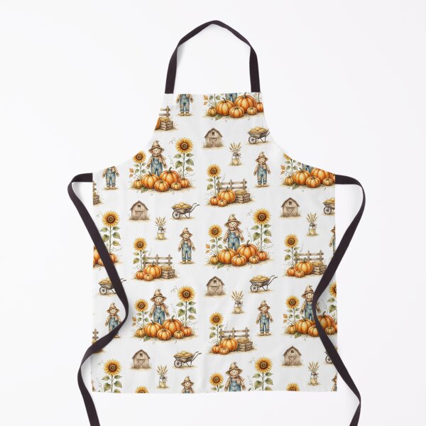 Item preview, Cute Scarecrow Pumpkin Farm Pattern designed and sold by Canvas-Whispers.