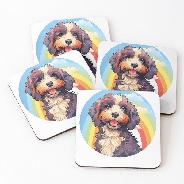 Item preview, Funny Barbet Colorful Rainbow Cute Mom Dad Kids designed and sold by rafaeltto.