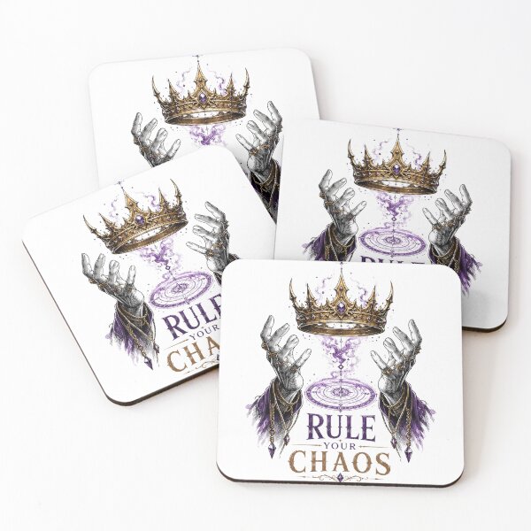Item preview, Rule Your Chaos Magical Crown Fantasy Leadership Illustration designed and sold by the-dovlat.