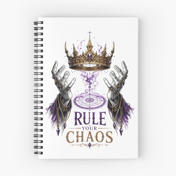 Item preview, Rule Your Chaos Magical Crown Fantasy Leadership Illustration designed and sold by the-dovlat.