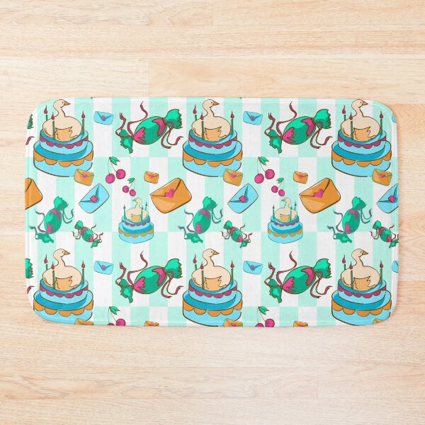 Item preview, Whimsical Birthday Duck Cake Seamless Pattern designed and sold by zanaxxer.