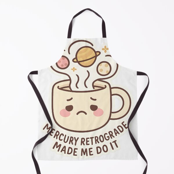 Item preview, Mercury Retrograde Made Me Do It — Cute Kawaii Mug, Spiritual Humor Sticker designed and sold by MildlyCosmic.