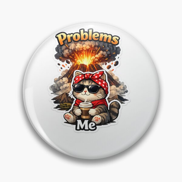 Item preview, Funny Cat Chilling In Chaos Aesthetic Sticker designed and sold by Saniyamirza07.
