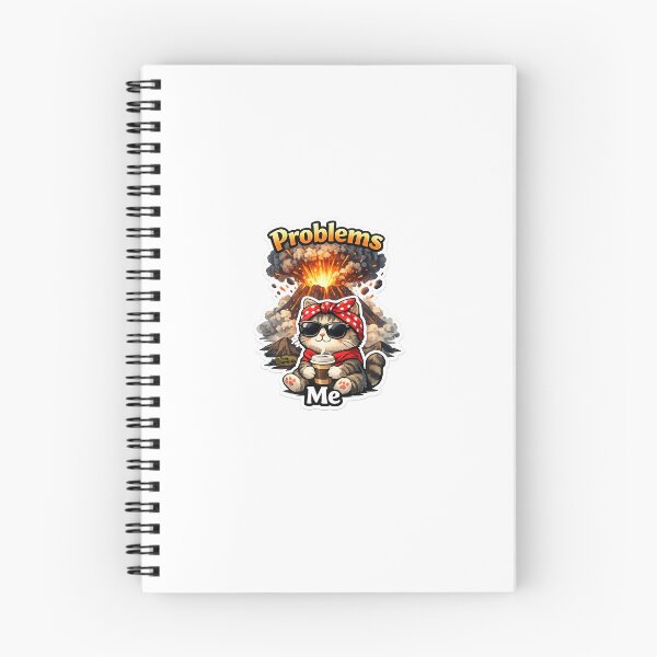 Item preview, Funny Cat Chilling In Chaos Aesthetic Sticker designed and sold by Saniyamirza07.
