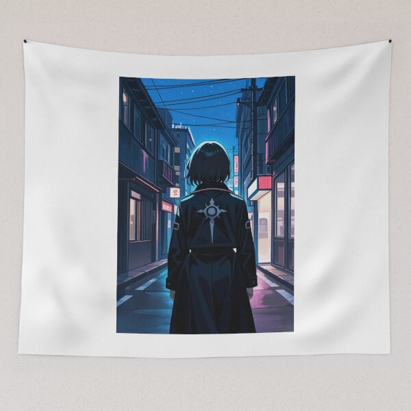 Item preview, Anime - Coat Symbol Night Alley Neon Walk designed and sold by AnimeShin.