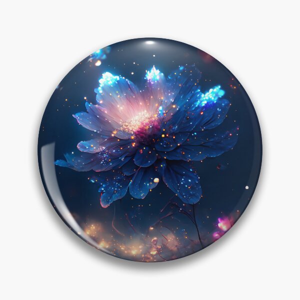 Item preview, Glowing Blue Flower Mystical Fantasy Art designed and sold by stylishdzign.