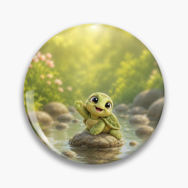 Item preview, Great Morning Turtle Bloom  designed and sold by BlissBlvdShop.