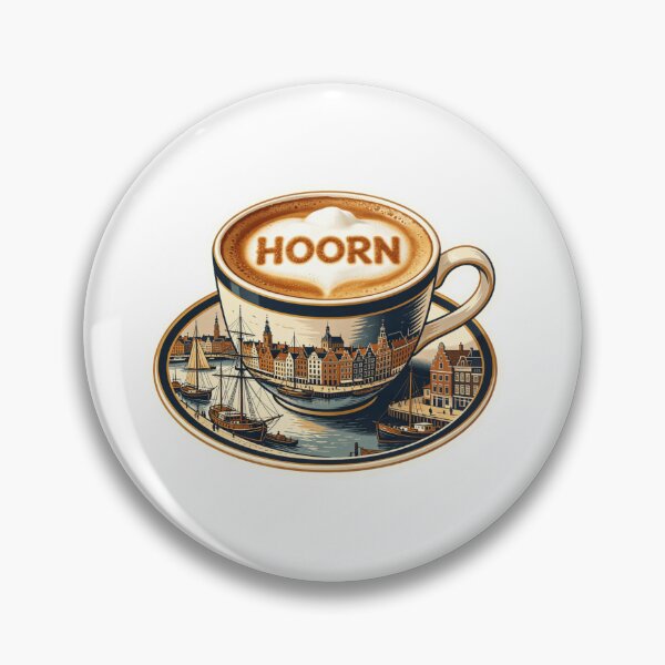 Item preview, Hoorn Waterfront Coffee Sticker designed and sold by Imaginarium of Chaos falcon88 .