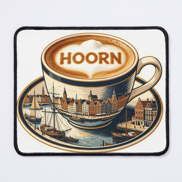 Item preview, Hoorn Waterfront Coffee Sticker designed and sold by Imaginarium of Chaos falcon88 .