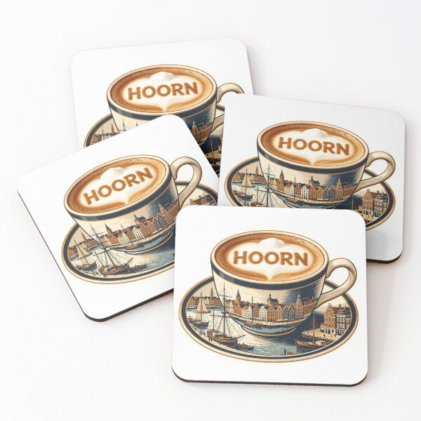 Item preview, Hoorn Waterfront Coffee Sticker designed and sold by Imaginarium of Chaos falcon88 .