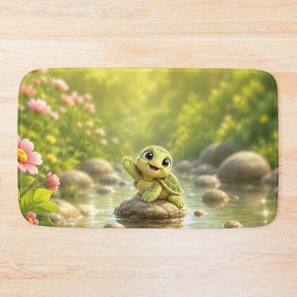 Item preview, Great Morning Turtle Bloom  designed and sold by BlissBlvdShop.