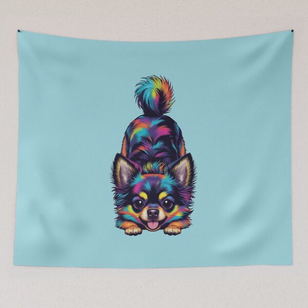 Item preview, Sassy Neon Rebel Chihuahua – Playful Cyber Attitude designed and sold by design-rebell.