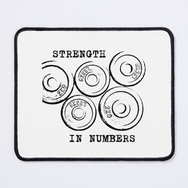Item preview, Strength in Numbers Weight Plates Fitness Gym Motivation Design designed and sold by HYPNK.