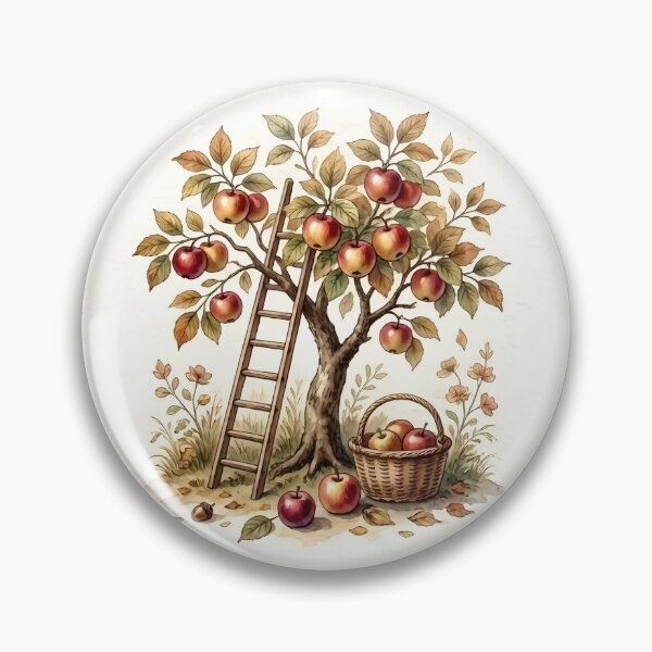 Item preview, Apple Orchard Harvest Autumn Pattern designed and sold by ArtDzignsZA.