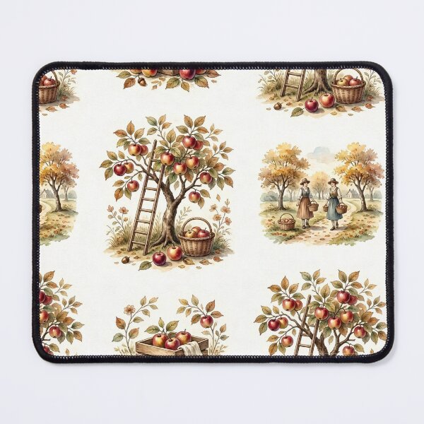 Item preview, Apple Orchard Harvest Autumn Pattern designed and sold by ArtDzignsZA.