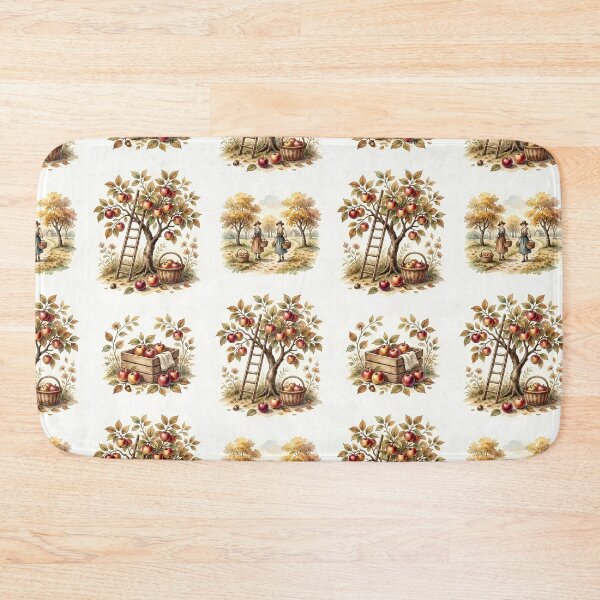 Item preview, Apple Orchard Harvest Autumn Pattern designed and sold by ArtDzignsZA.