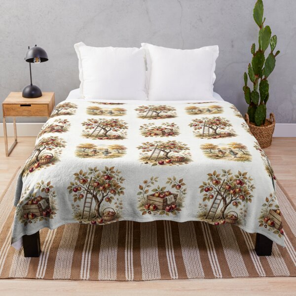 Item preview, Apple Orchard Harvest Autumn Pattern designed and sold by Canvas-Whispers.