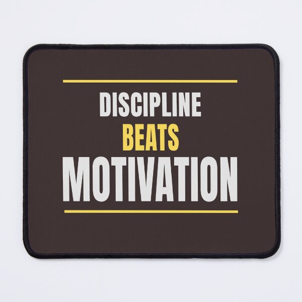 Item preview, Discipline Beats Motivation Typography Design designed and sold by HeartAndArtShop.