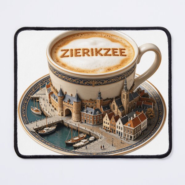 Item preview, Zierikzee Harbor Coffee Travel Sticker designed and sold by Imaginarium of Chaos falcon88 .