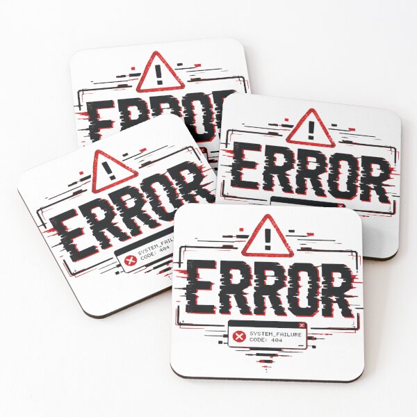 Item preview, Error System Failure Code 404 | Glitch Art Design | Funny Programmer Coder Gamer Gift designed and sold by QuirkyCloud Designs.