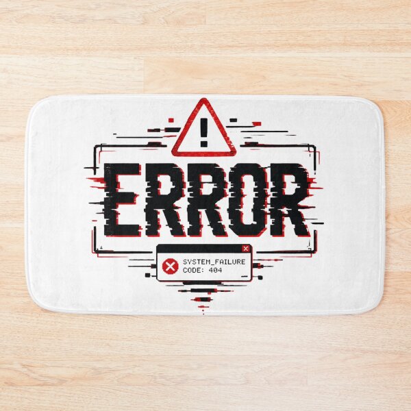 Item preview, Error System Failure Code 404 | Glitch Art Design | Funny Programmer Coder Gamer Gift designed and sold by QuirkyCloud Designs.