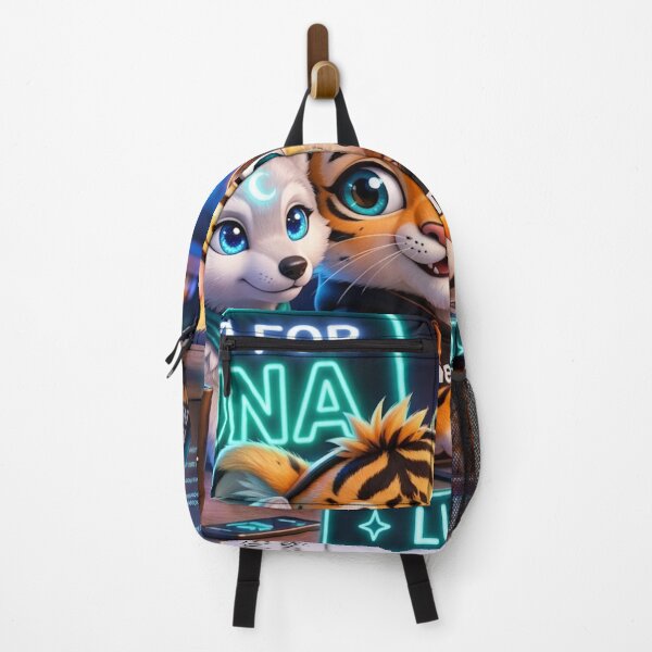 Item preview, Send For Luna Funny AI Wolf Pup Human Wisdom — Tech Humor Art — NeoTigLuna designed and sold by NeoTigLuna.