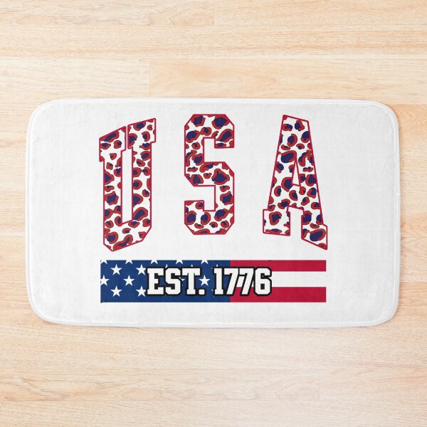 Item preview, USA Est 1776 Patriotic Leopard Print Flag Design designed and sold by DjFreeq.