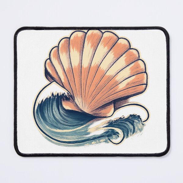 Item preview, Coastal Reverie Shell & Tide designed and sold by SilkBrushDreams.