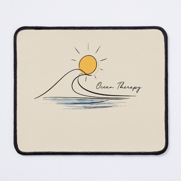 Item preview, Ocean Therapy Wave Sun Art Gift For Beach Lovers designed and sold by PixelQ.